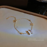 Butterfly Titanium Steel Bracelet Women's Niche Sense Bracelet