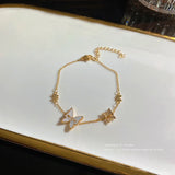 Butterfly Titanium Steel Bracelet Women's Niche Sense Bracelet