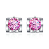 0.5CT D Moissanite Earrings 925 Sterling Silver