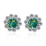 0.5CT Moissanite Ear Studs S925 Silver Brilliant Cut Jewelry Christmas