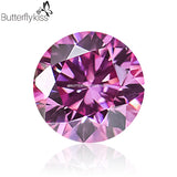 12 Mo. Birthstone Moissanite 0.5CT D VVS1 Round Gemstone DIY Jewelry