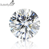 12 Mo. Birthstone Moissanite 0.5CT D VVS1 Round Gemstone DIY Jewelry