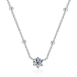 0.5CT Moissanite Star Necklace Pendant For Women 925 Silver Pt950 Jewelry