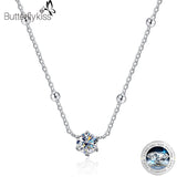 0.5CT Moissanite Star Necklace Pendant For Women 925 Silver Pt950 Jewelry