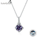 1CT D Good VVS1 Moissanite Pendant Necklace 925 Sterling Silver