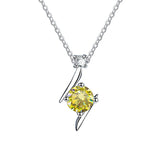 1CT VVS1 Moissanite S925 Silver Star Pendant Necklace For Women