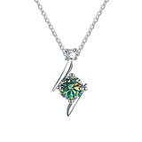 1CT VVS1 Moissanite S925 Silver Star Pendant Necklace For Women