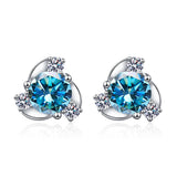 0.5CT 5MM D Moissanite Earrings S925 Silver Women Jewelry