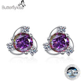 0.5CT 5MM D Moissanite Earrings S925 Silver Women Jewelry