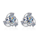 0.5CT 5MM D Moissanite Earrings S925 Silver Women Jewelry