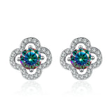 0.5Ct Moissanite S925 Silver Earrings Wedding Jewelry Gift