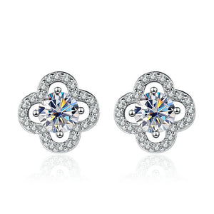 0.5Ct Moissanite S925 Silver Earrings Wedding Jewelry Gift