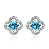 0.5Ct Moissanite S925 Silver Earrings Wedding Jewelry Gift