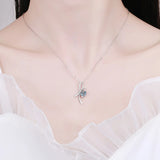 1Ct Moissanite Pendant D Bowknot Sparkling 100% S925 Sterling Silver Jewelry