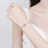 1.0ct Moissanite Bracelet 925 Silver High Women's Wedding Jewelry