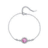 1.0ct Moissanite Bracelet 925 Silver High Women's Wedding Jewelry