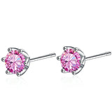 0.5CT Moissanite Earrings D VVS1 Stud S925 Sterling Silver Fine Jewelry