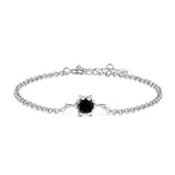 S925 1Carat Gemstone Bracelet For Women, Diamond Tested Jewelry