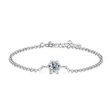 S925 1Carat Gemstone Bracelet For Women, Diamond Tested Jewelry