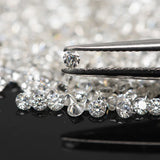 0.8-3mm D VVS1 Moissanite Diamond Beads Loose Stones