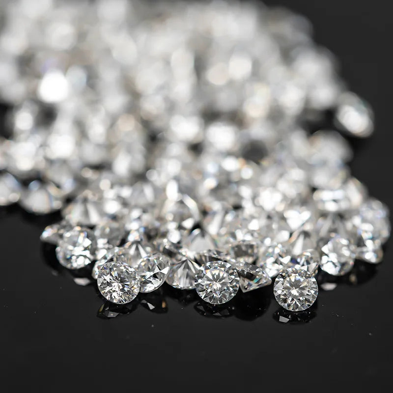 0.8-3mm D VVS1 Moissanite Diamond Beads Loose Stones