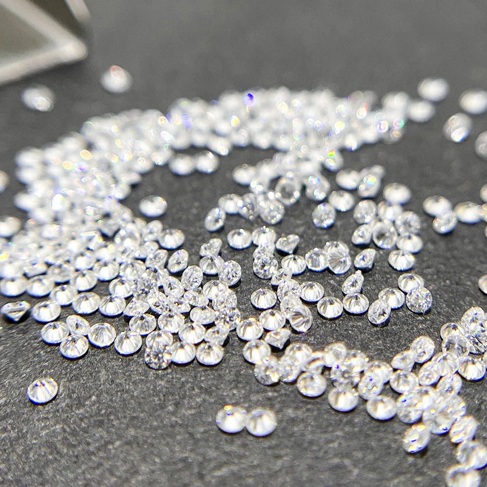 0.8-3mm D VVS1 Moissanite Diamond Beads Loose Stones