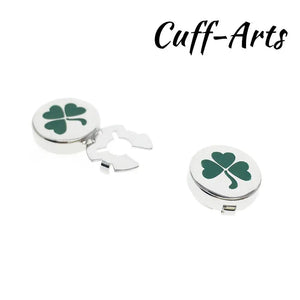 Shamrock Cufflinks for Men Tuxedo Business Formal Shirts