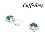 Shamrock Cufflinks for Men Tuxedo Business Formal Shirts