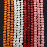 Red Coral Beads 15 Inches 4x8mm Natural Bulk Jewelry DIY Accessories