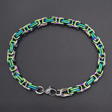 Byzantine Bracelet Stainless Steel 5MM 6MM 7MM Colorful Bangles