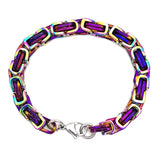 Byzantine Bracelet Stainless Steel 5MM 6MM 7MM Colorful Bangles