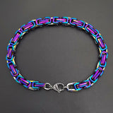 Byzantine Bracelet Stainless Steel 5MM 6MM 7MM Colorful Bangles