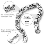 Byzantium Bracelet Men Hip Hop Chain Stainless Steel Large Bracelet
