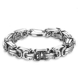 Byzantium Bracelet Men Hip Hop Chain Stainless Steel Large Bracelet