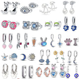 925 Silver Heart Earrings for Girls