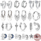 925 Silver Heart Earrings for Girls