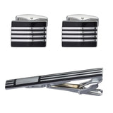 C-MAN 13 styles Men Classic Cufflink and Tie Clip Set