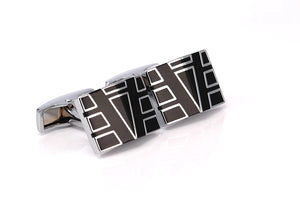 C-MAN French Cufflinks Mens Jewelry Geometry Wedding Cufflinks
