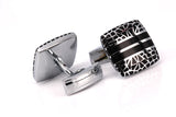 C-MAN French Cufflinks Spider Web Wedding Cufflinks
