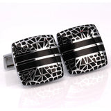 C-MAN French Cufflinks Spider Web Wedding Cufflinks