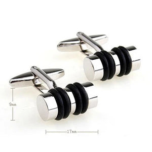 C-MAN cufflink for mens cuff buttons High Silvery abotoaduras J