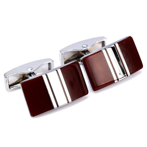 C-MAN Red Shirt Cufflink for Men Cuff Button De Manchette Cuff Link