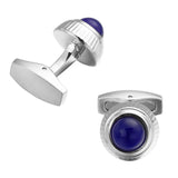 C-MAN Silver Crystal Cufflinks Hipster Cufflinks Gift for Dad