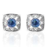 Crystal Metal Cufflinks for Mens Shirt
