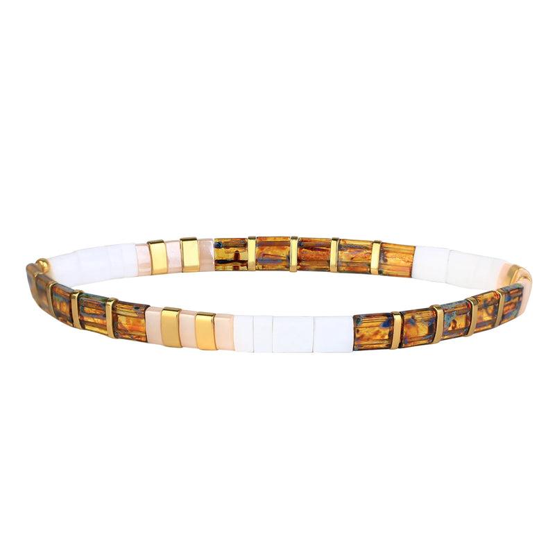 Bohemian Elastic Tila Beads Wrap Bracelets For Women Jewelry