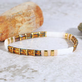 Bohemian Elastic Tila Beads Wrap Bracelets For Women Jewelry