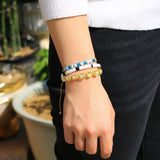 Bohemian Elastic Tila Beads Wrap Bracelets For Women Jewelry