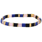 QUAN CHI Beach Stretch Bracelets Tila Beads Boho Friendship Charm Bracelets