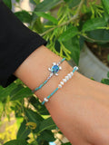 Quan Chi Agate Beaded Charm Bracelets for Women