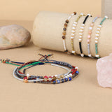 Quan Chi Agate Beaded Charm Bracelets for Women